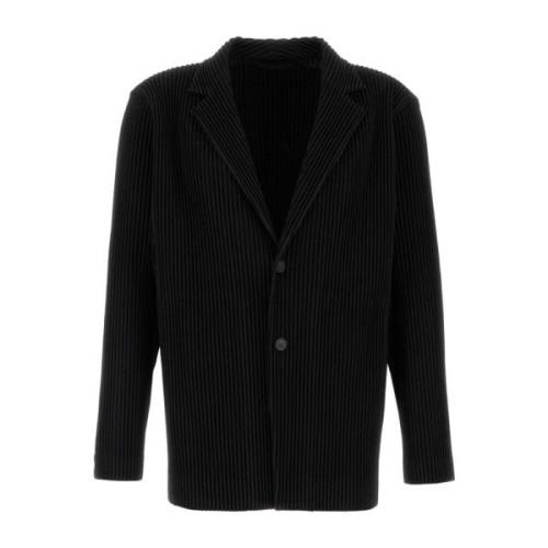 Stilfuld Sort Polyester Blazer