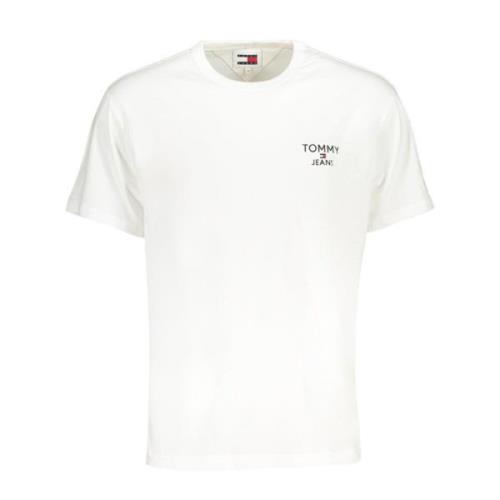 Kortærmet Bomuld Logo Broderet T-Shirt