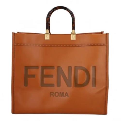 Pre-owned Stof fendi-tasker