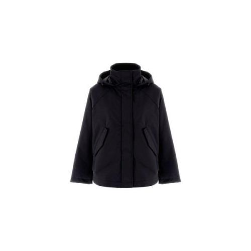 Asymmetrisk Lamineret Parka Jakke