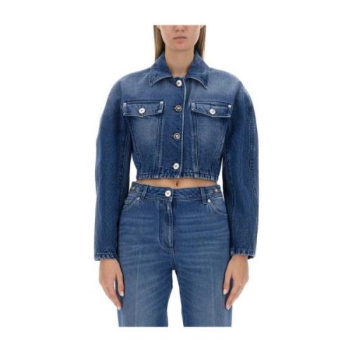 Italiensk Denim Jakke, 100% Bomuld