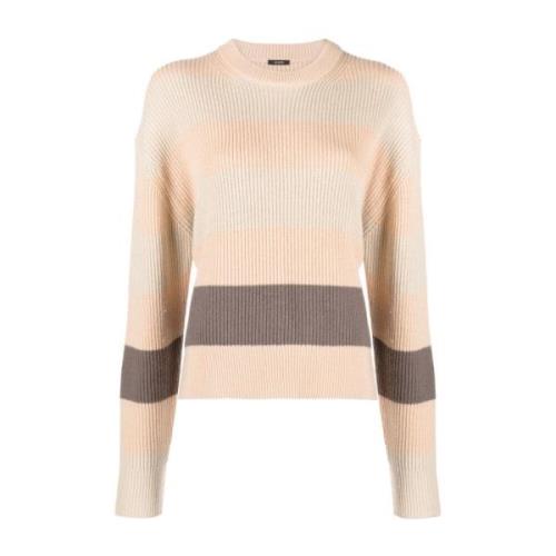 Beige Cashmere Bomuld Casual Sweater