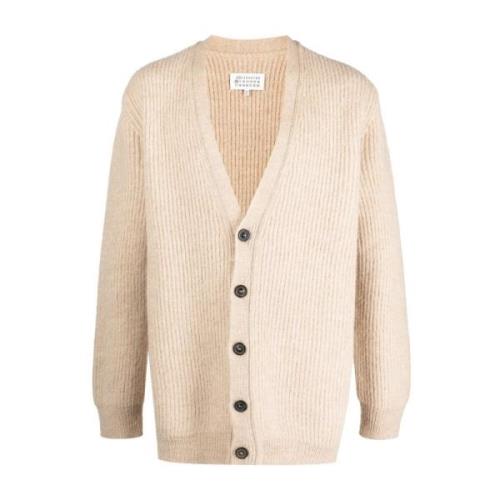 Beige Alpaca Wool Cardigan