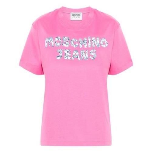 Pink Bomuld Jersey T-Shirt