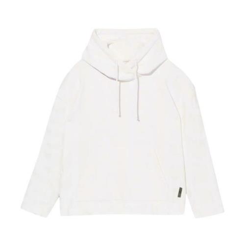 Beige Monogram Oversized Casual Hoodie