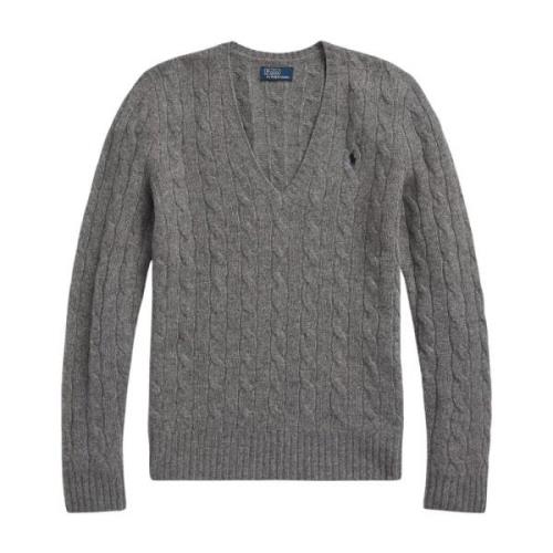 Uld og cashmere flettet sweater