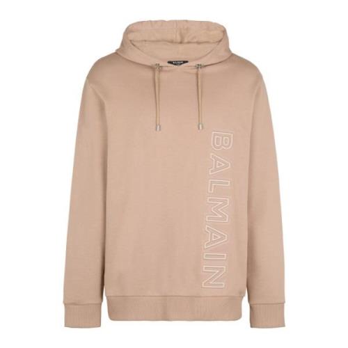 Embossed logo hoodie