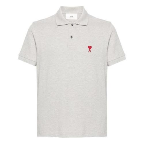 Grå Polo T-shirt med korte ærmer