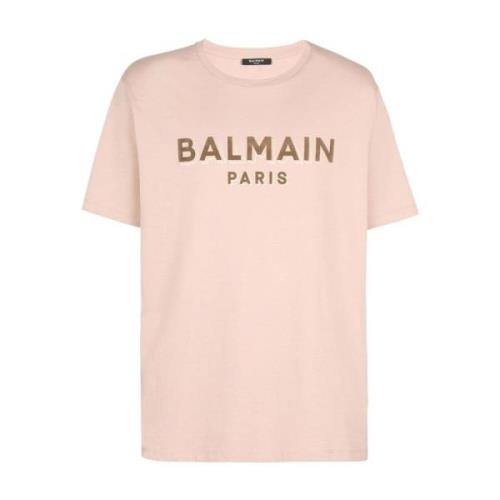 Flock & Foil Beige T-Shirt