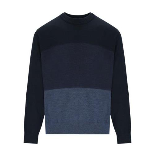 Blåt Gradient Uld Jumper