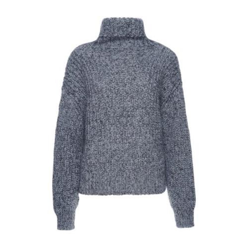 Stilfuld højhalset sweater