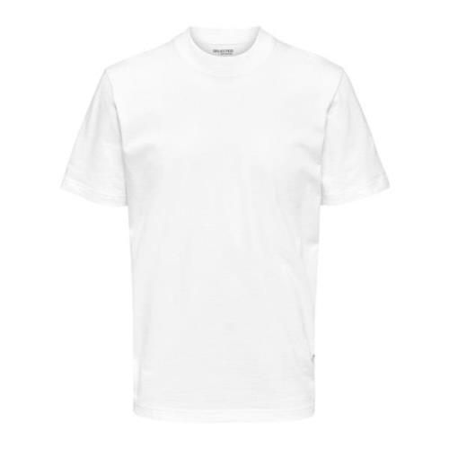 Ribbet Crew Neck Kortærmet T-shirt