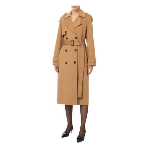 Uld Trenchcoat Kamel