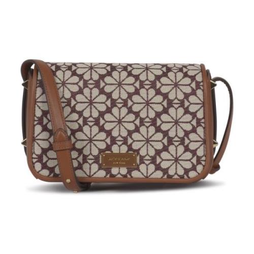 Blomstret Jacquard Crossbody Taske