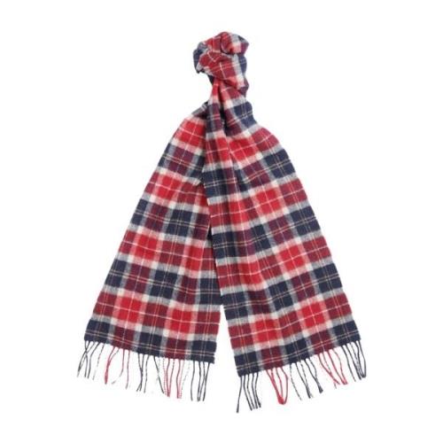 Tartan Uld Tørklæde Frynser Klassisk Look