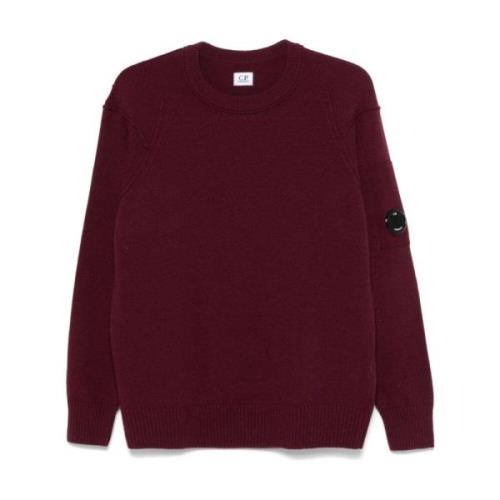 Lambswool Crewneck Sweater med Linse Lomme