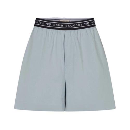 Logo Elastiske Oversized Bomuldsshorts