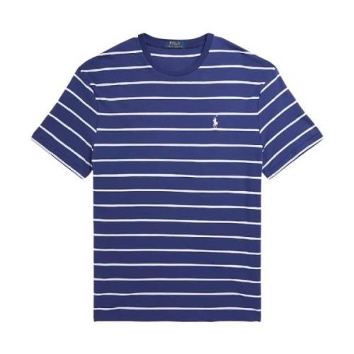 Mørkeblå stribet Classic Fit t-shirt