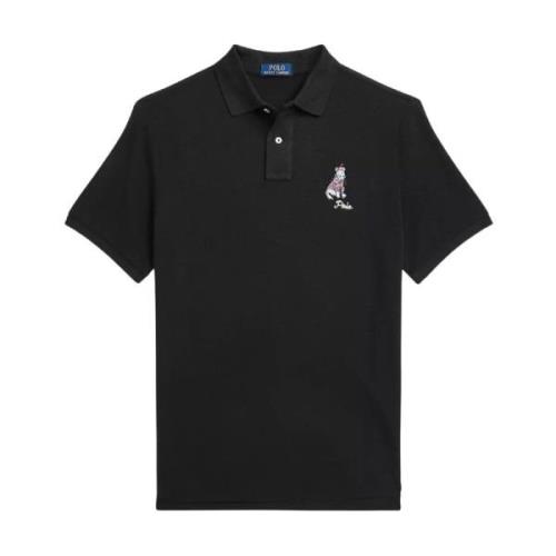 Sort polo skjorte Classic Fit