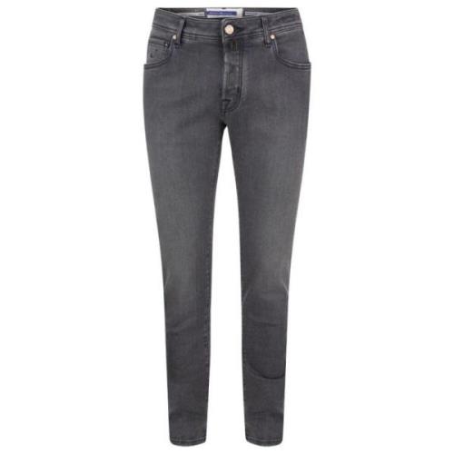 Slim Fit Grå Denim Jeans