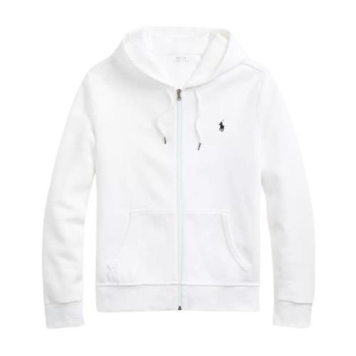 Bomuld zip-up sweatshirt med logo