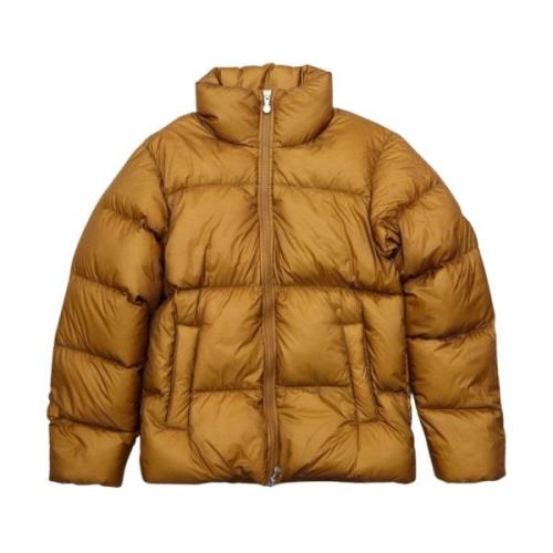 Bronze Brown Ripstop Puffer Jakke