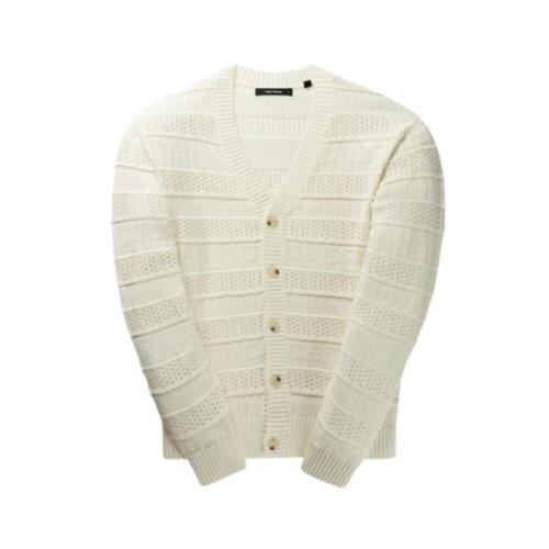 Blød Strik Cardigan - Hvid