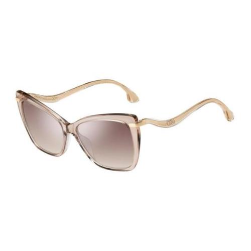 Beige Acetat solbriller med UV-beskyttelse