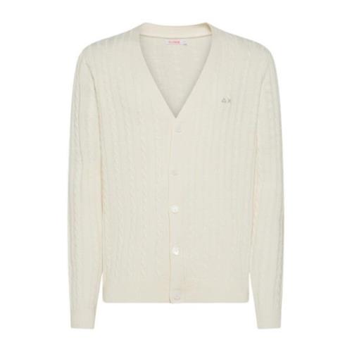 Fletstrikket Cardigan Sweater