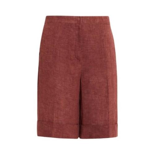 Linned Bermuda Shorts med Stilfuldt Snit