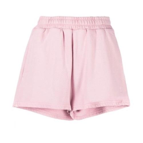 Pink Bomuld Afslappet Pasform Shorts