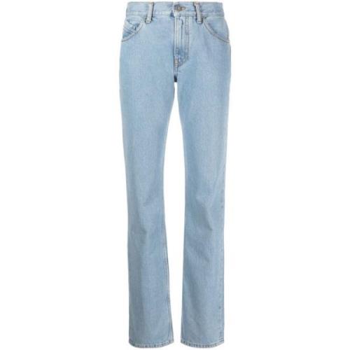 Afslappet Blå Straight Jeans