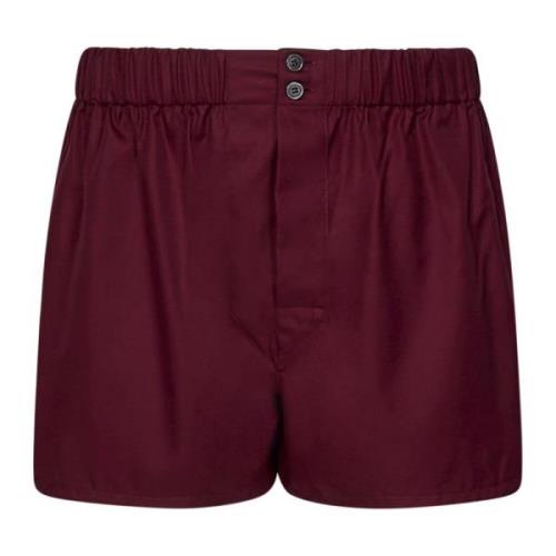 Luksus Bordeaux Bomuld Boxershorts