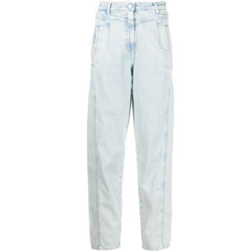 Hvid Straight Jeans Casual Stil