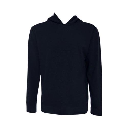 Luksus Cashmere Hættetrøje Navy Blå