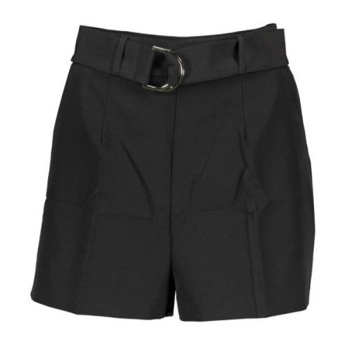 Sorte shorts til kvinder med sidelomme