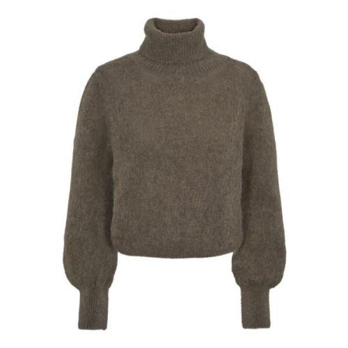 Alpaca Rollneck Sweater Mørk Taupe