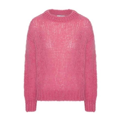 Blød Alpaka Pullover i Pink