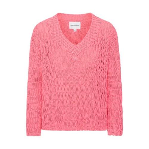 Pink Bomuld Pullover Sui Model