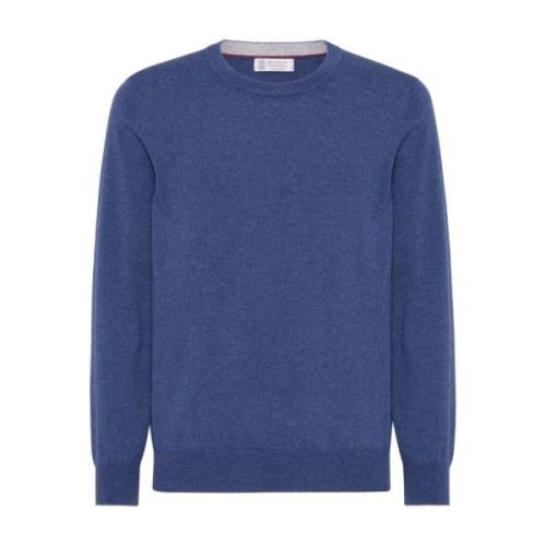 Blå Cashmere Crew Neck Sweater