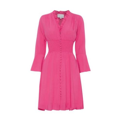 Kort Pink Smock Talje Kjole