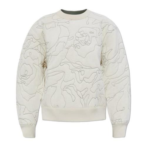 Sweatshirt med dekorativ broderi