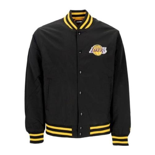 NBA Script Bomber Jakke Sort/Lilla