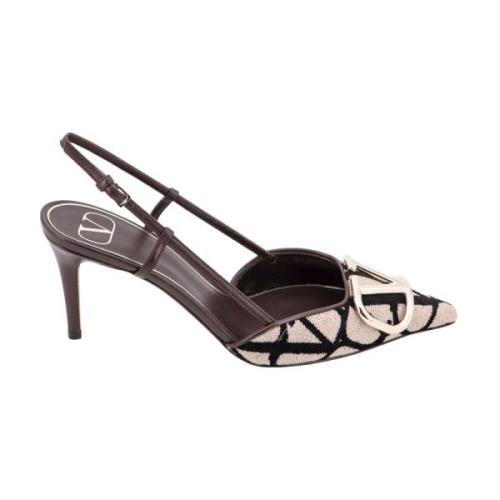 Iconographe Slingback med Metal VLogo Detalje