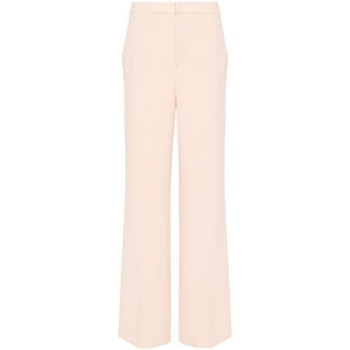 Peach Pink Wide Leg Bukser