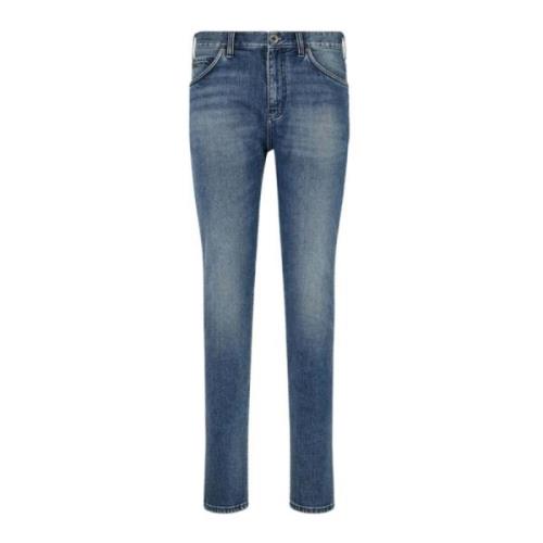 Slim Fit Denim Jeans med Fem Lommer