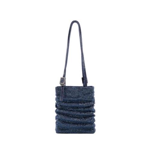 Lollo La Grande Skuldertaske i Boyfriend Denim