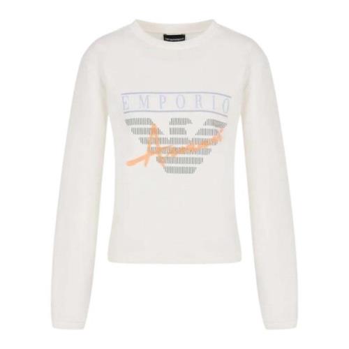 Bomulds Sweatshirt med Multifarvet Logo