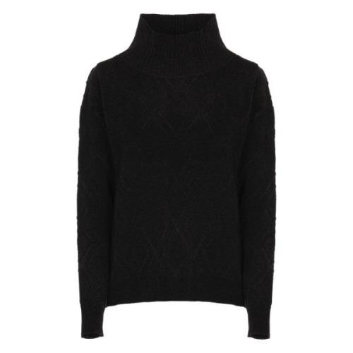 Geometrisk Mønster Fløjl Sweater Kvinde