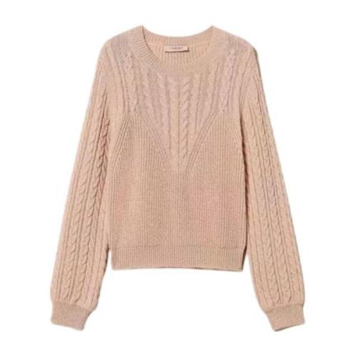 Fletstrik Sweater i Brun